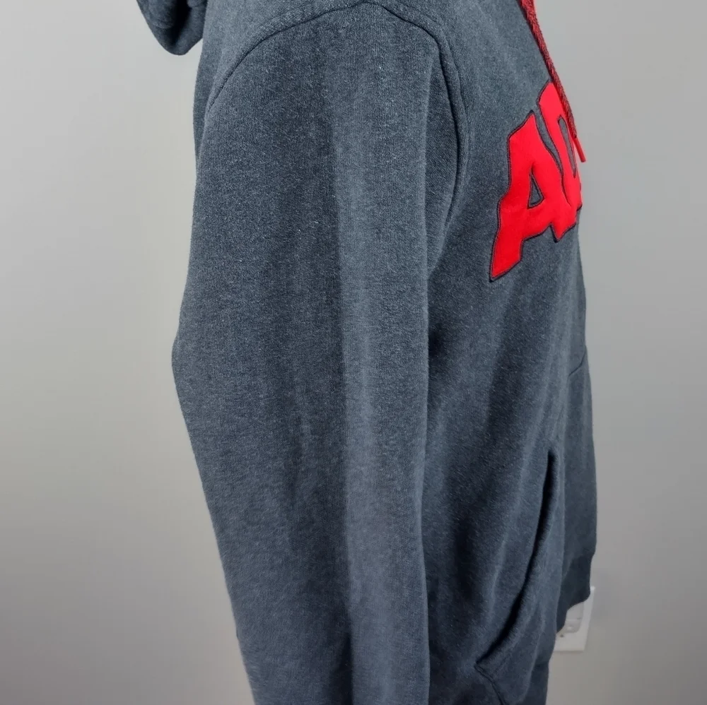 ADIDAS Big Lettering Pullover Hoodie Adult Size Large With Insulation Hipster
